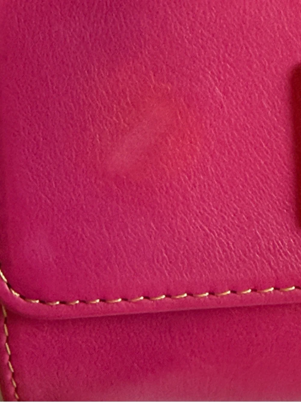Dooney & Bourke Hot Pink/ Magenta Pebble Grain Leather Wallet Y2K - Picture 4 of 4